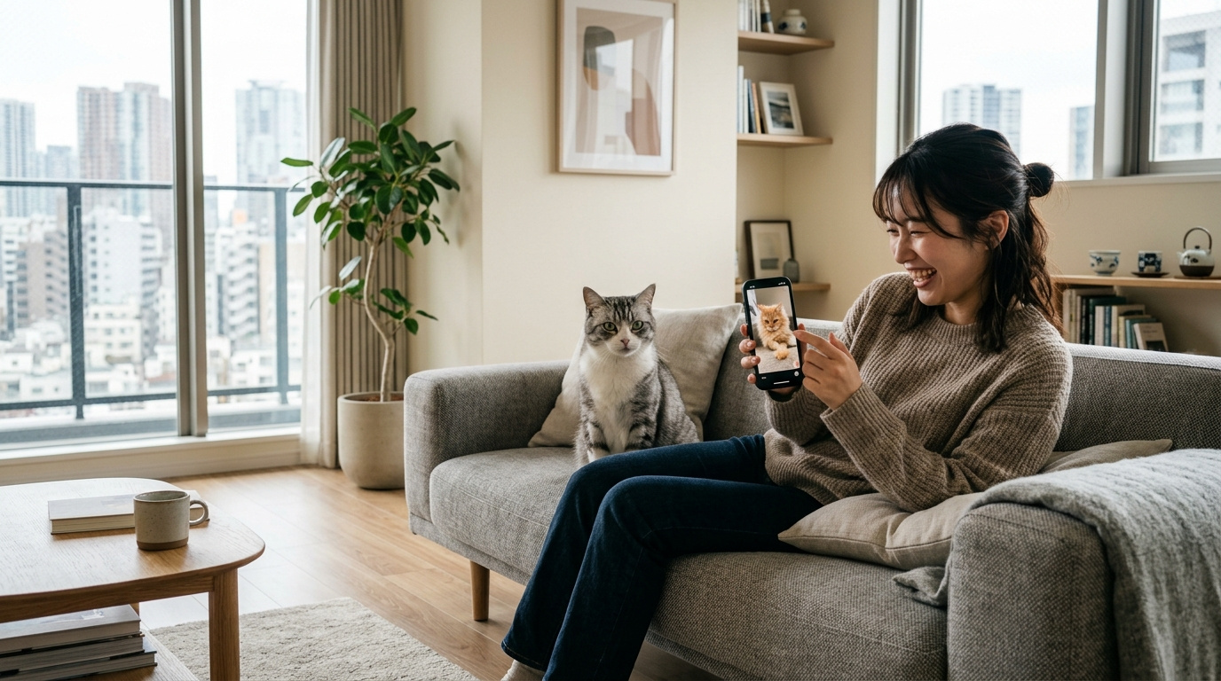猫のショート動画、今日も何本見ましたか? その