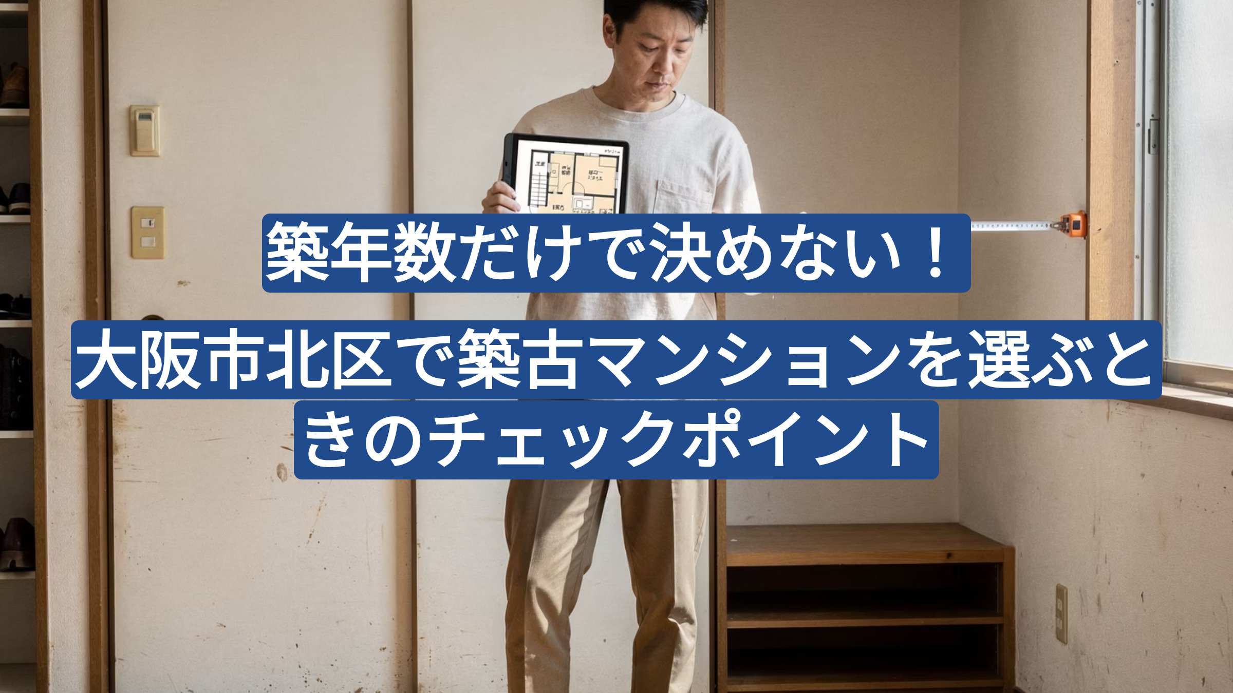 築年数だけで決めない!大阪市北区で築古マンションを選ぶときのチェックポイントの画像