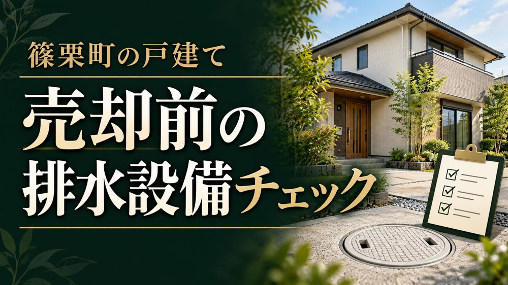 篠栗町の戸建て売却｜下水道・浄化槽の確認と費用負担の決め方の画像