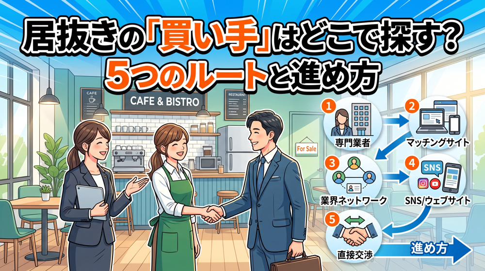 居抜きの「買い手」はどこで探す？5ルートと進め方の画像