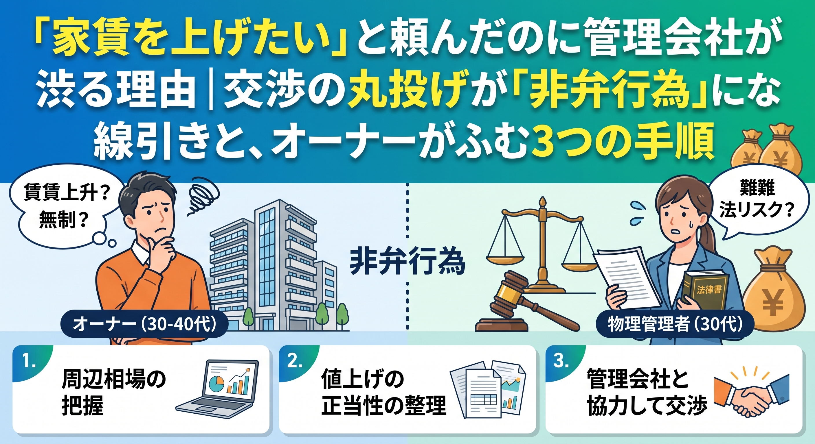 「家賃値上げ」管理会社に丸投げNG?罰金300万円の線引きの画像