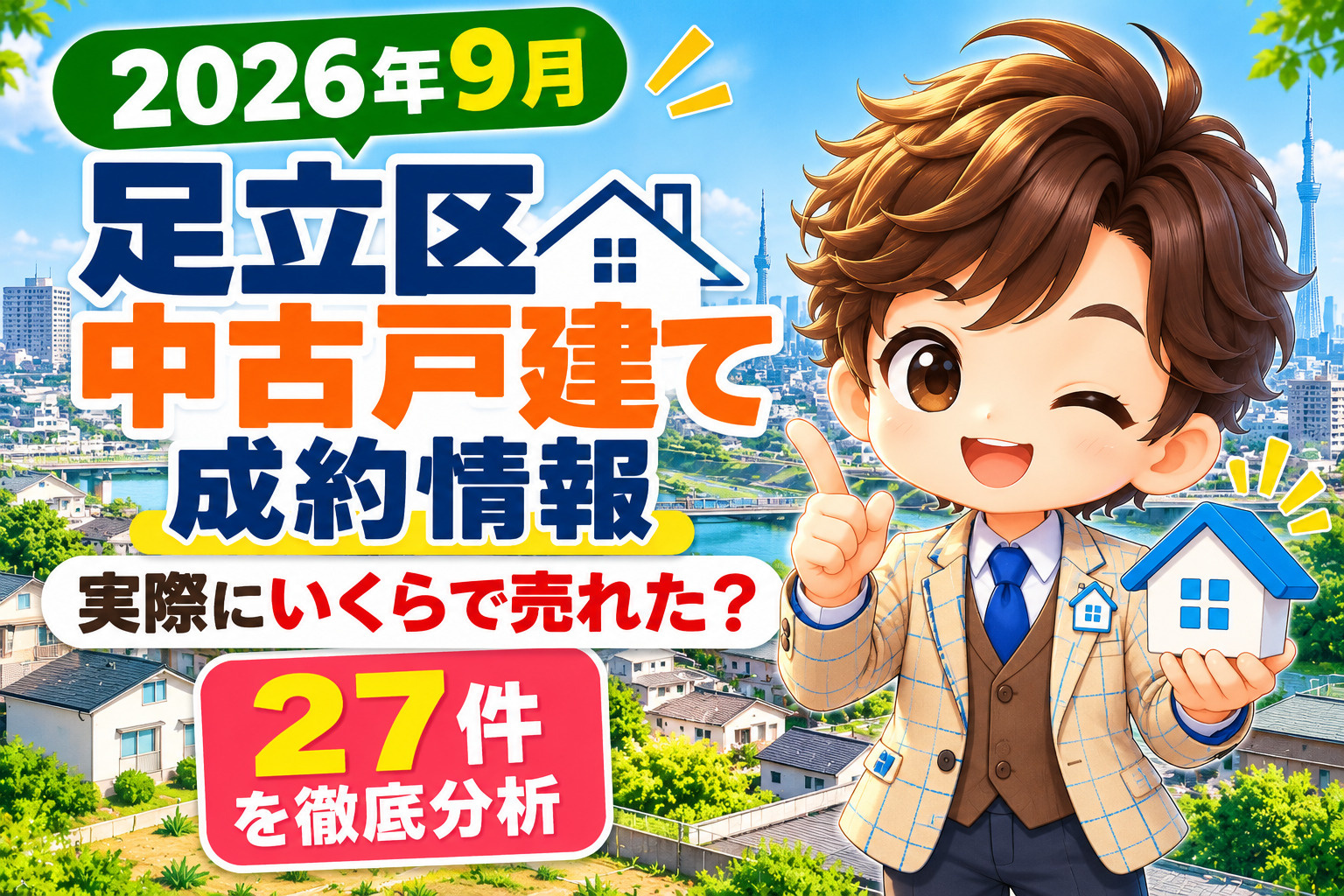 【2026年9月】足立区の中古戸建て成約情報｜実際に売れた価格・相場を不動産会社が解説の画像