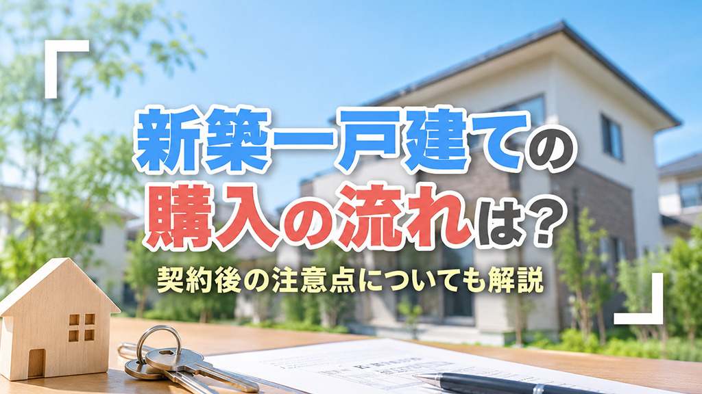 新築一戸建ての購入の流れは？契約後の注意点についても解説の画像