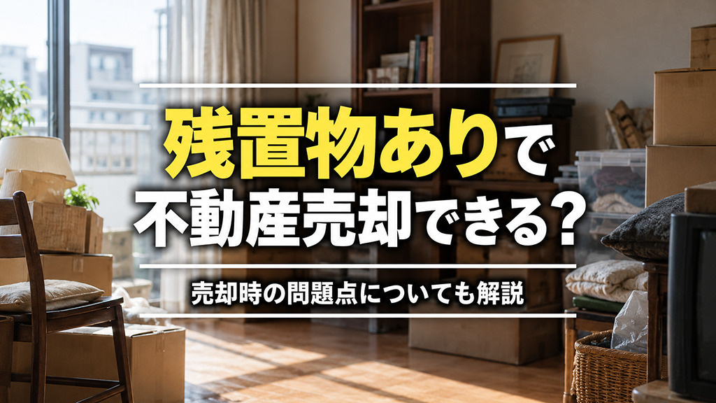 残置物ありで不動産売却できる？売却時の問題点についても解説の画像