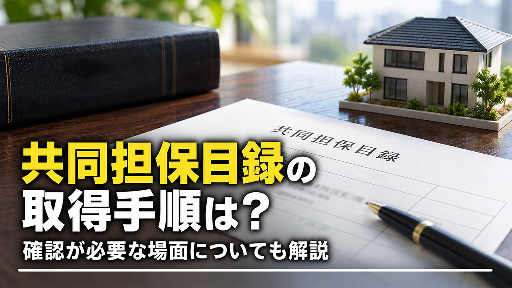 共同担保目録の取得手順は？確認が必要な場面についても解説の画像