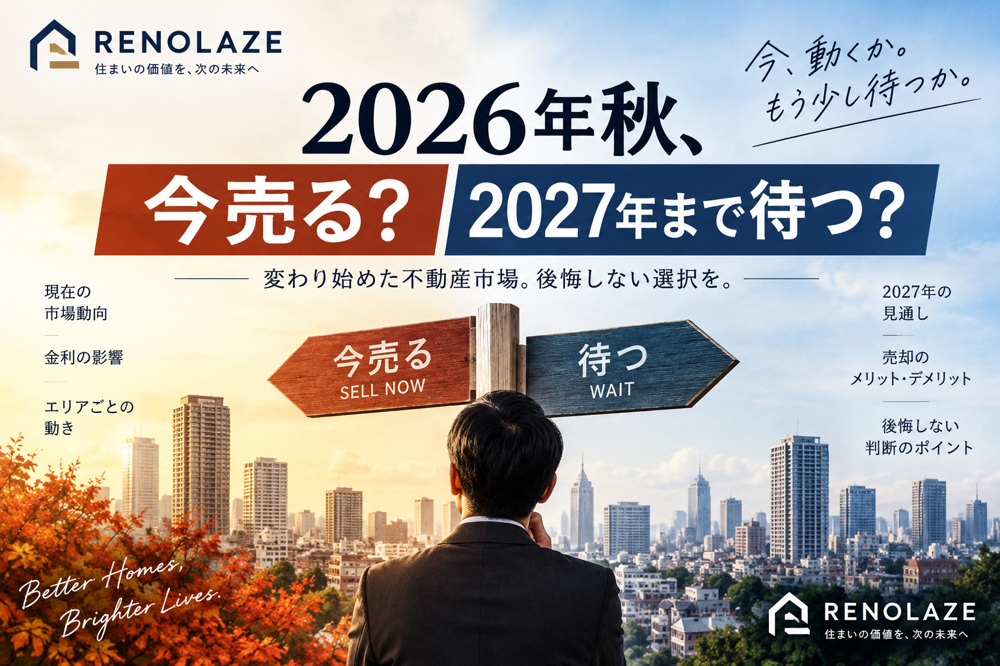 2026年秋、不動産は今売るべき？2027年まで待つべき？の画像