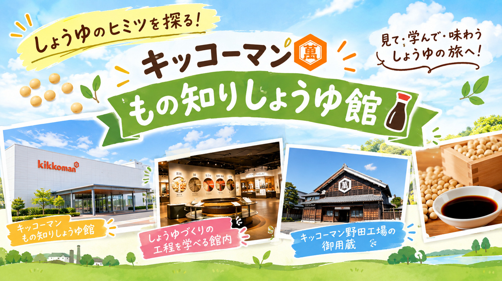 見て、学んで、味わう!キッコーマンもの知りしょうゆ館の画像