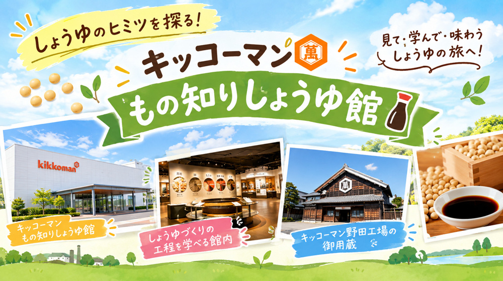 見て、学んで、味わう！キッコーマンもの知りしょうゆ館の画像