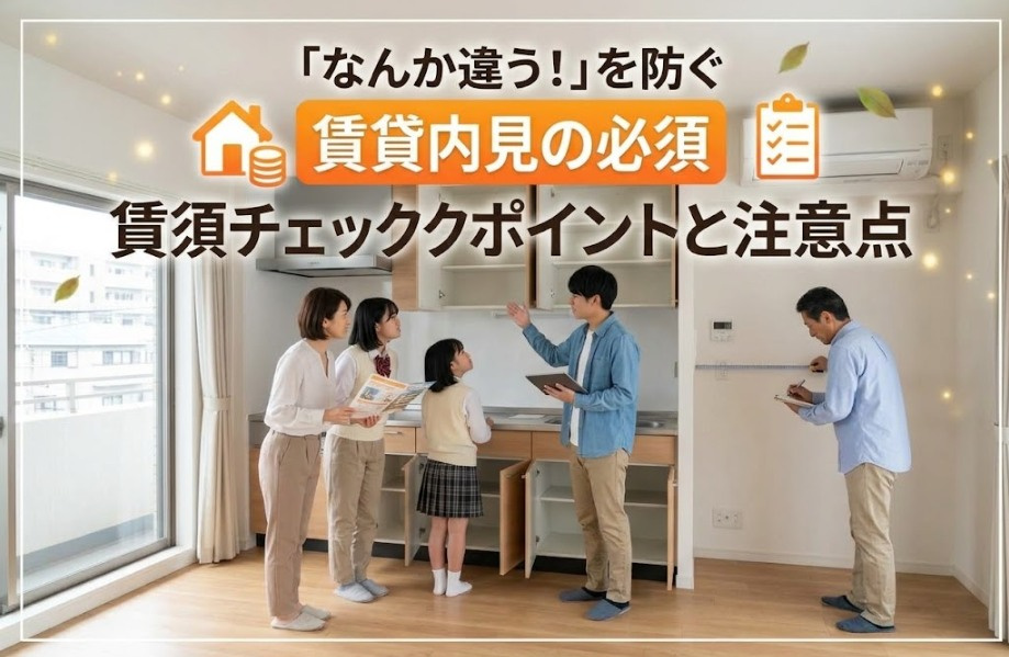 「なんか違う！」を防ぐ賃貸内見の必須チェックポイントと注意点の画像