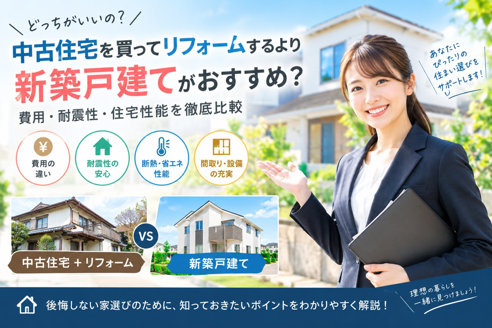 中古住宅購入とリフォーム費用の総額は？新築との比較で失敗しない判断軸を解説の画像