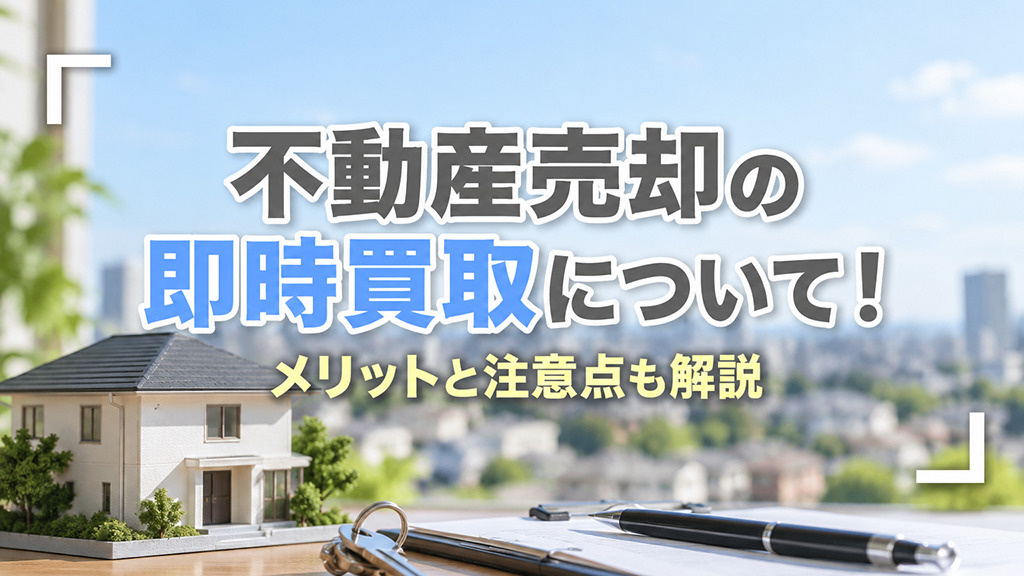 不動産売却の即時買取について！メリットと注意点も解説の画像