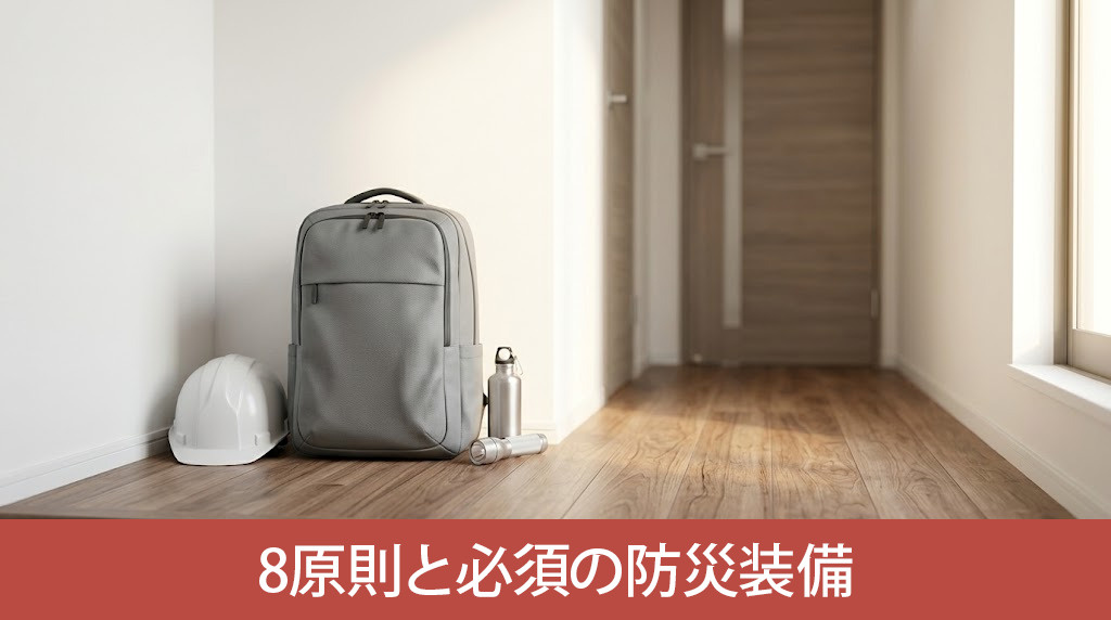 被害を最小化する8原則と必須の防災装備