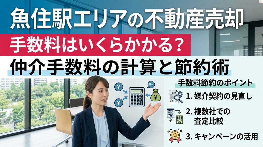 「手数料で損したくない」魚住駅の不動産売却費用を全部まとめましたの画像
