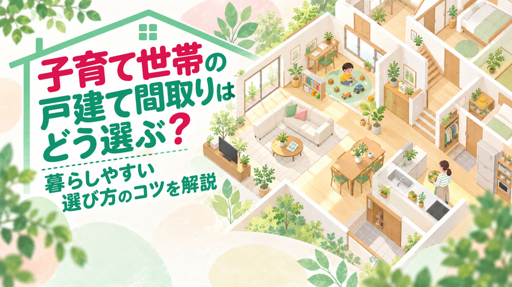 子育て世帯の戸建て間取りはどう選ぶ？暮らしやすい選び方のコツを解説の画像