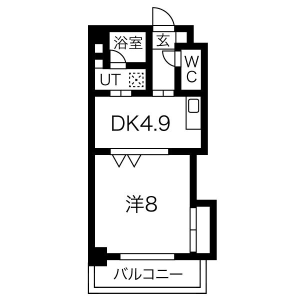 ブロードネスト御厨302 間取り図