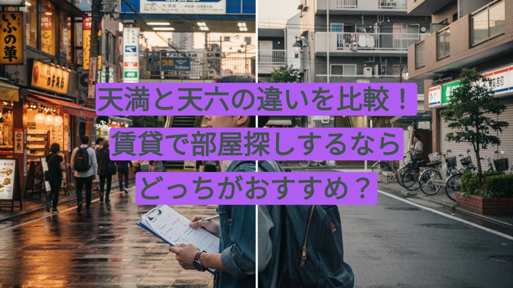 天満と天六の違いを比較！賃貸で部屋探しするならどっちがおすすめ？の画像