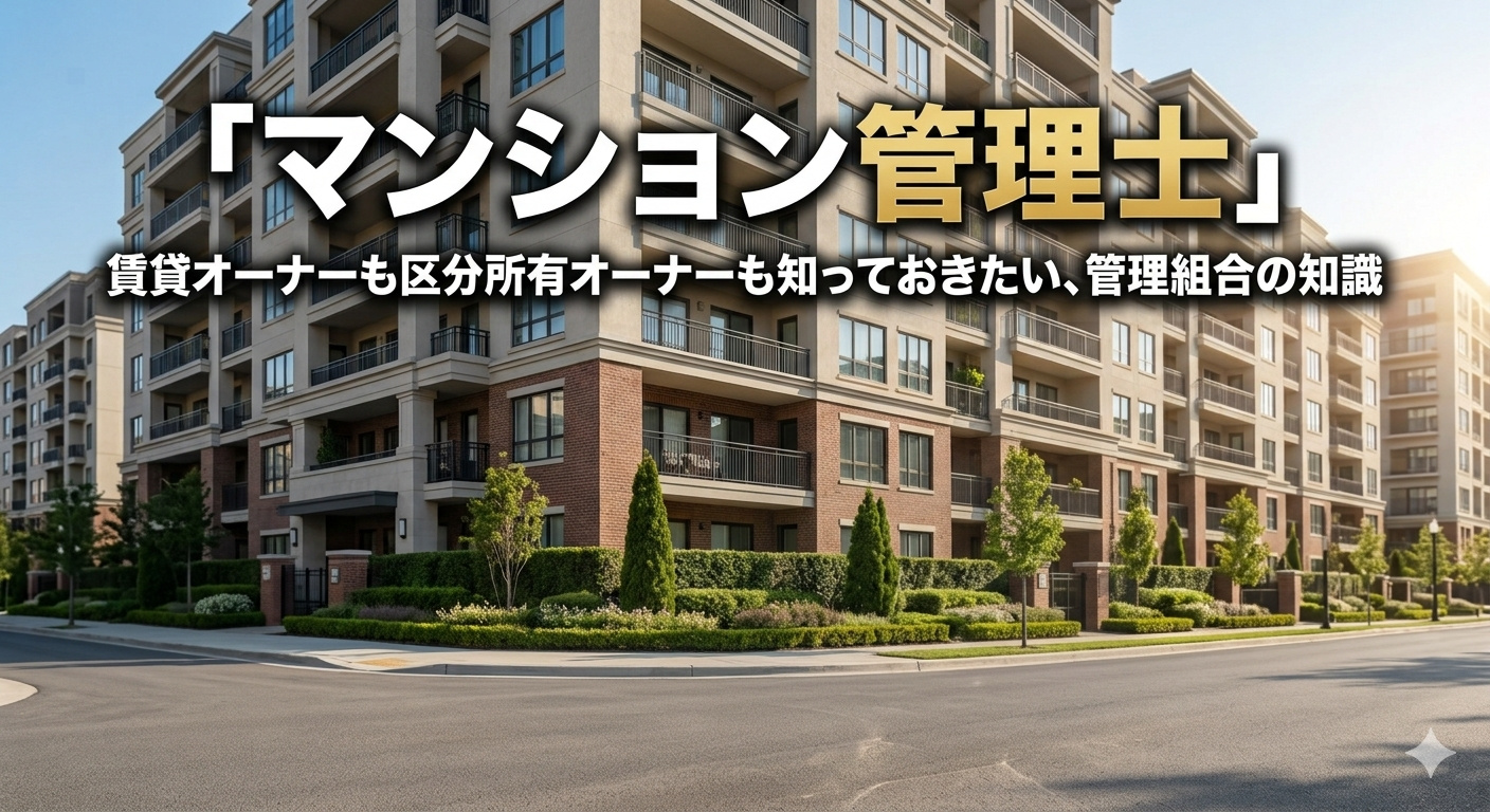 「マンション管理士」賃貸オーナーも区分所有オーナーも知っておきたい、管理組合の知識の画像
