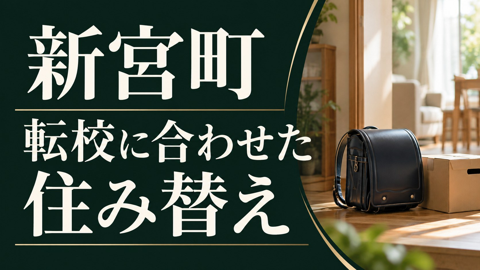 新宮町の住み替え売却｜子どもの転校に合わせるには？仮住まいと引渡し日の決め方の画像