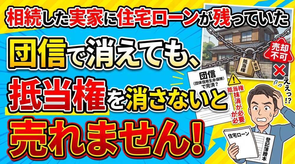相続した実家にローンが残っていた？団信と「抵当権抹消」の画像