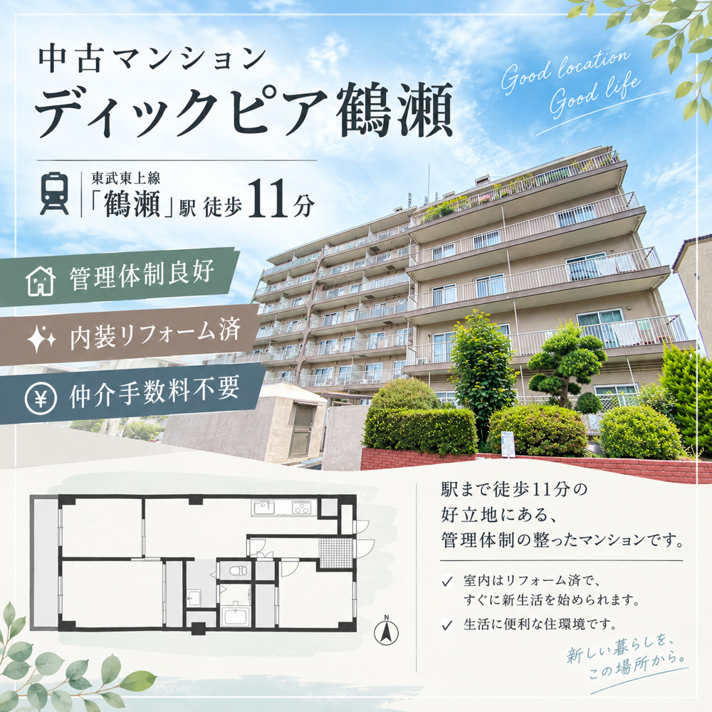 おすすめ物件♪【ディックピア鶴瀬】の画像