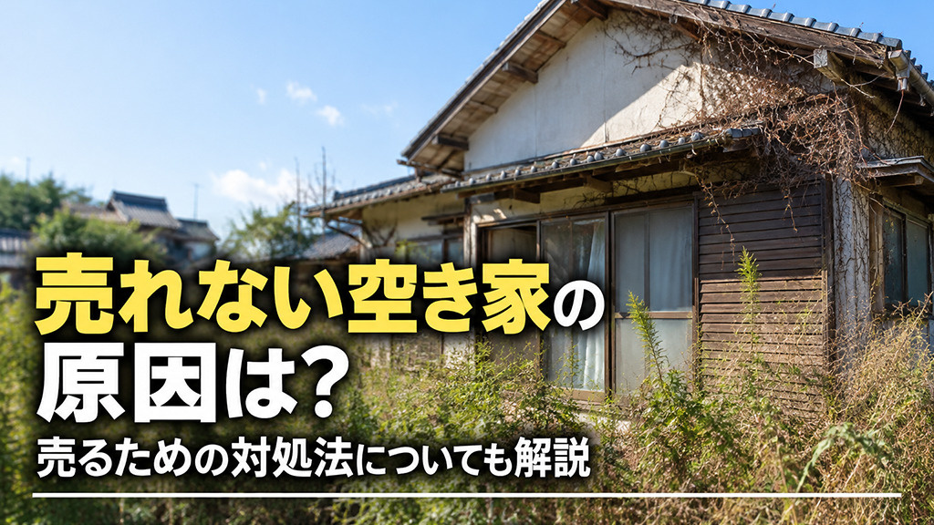 売れない空き家の原因は？売るための対処法についても解説の画像