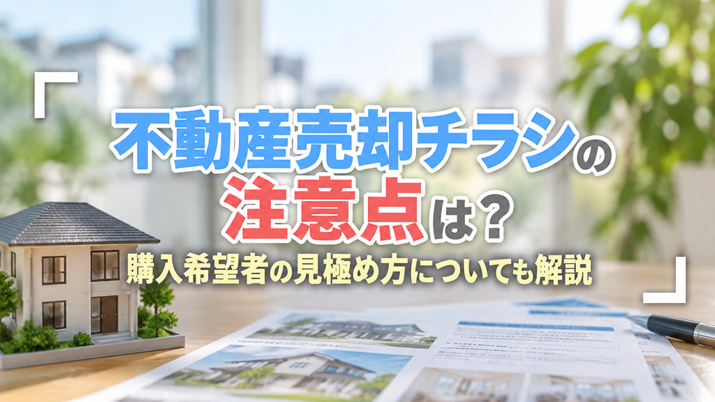 不動産売却チラシの注意点は？購入希望者の見極め方についても解説