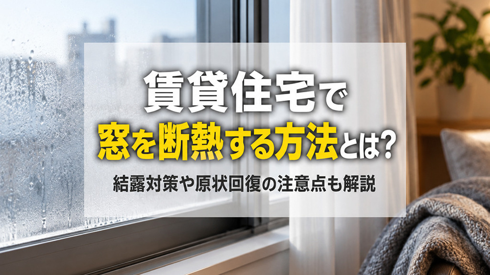 賃貸住宅で窓を断熱する方法とは？結露対策や原状回復の注意点も解説の画像