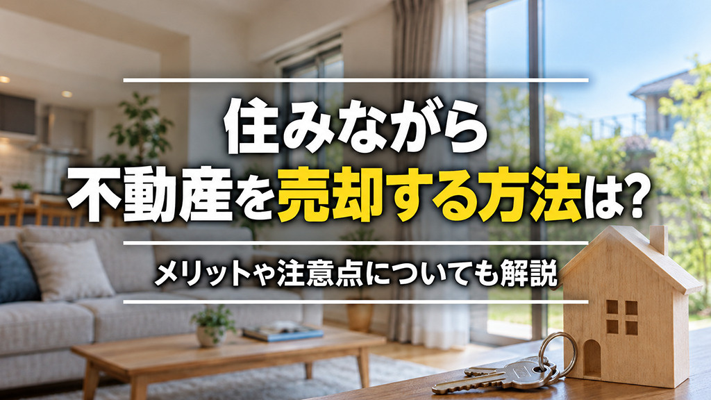 住みながら不動産を売却する方法は？メリットや注意点についても解説