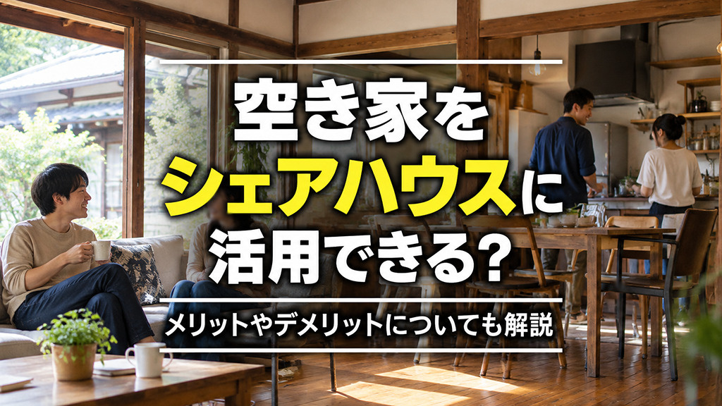 空き家をシェアハウスに活用できる？メリットやデメリットについても解説の画像