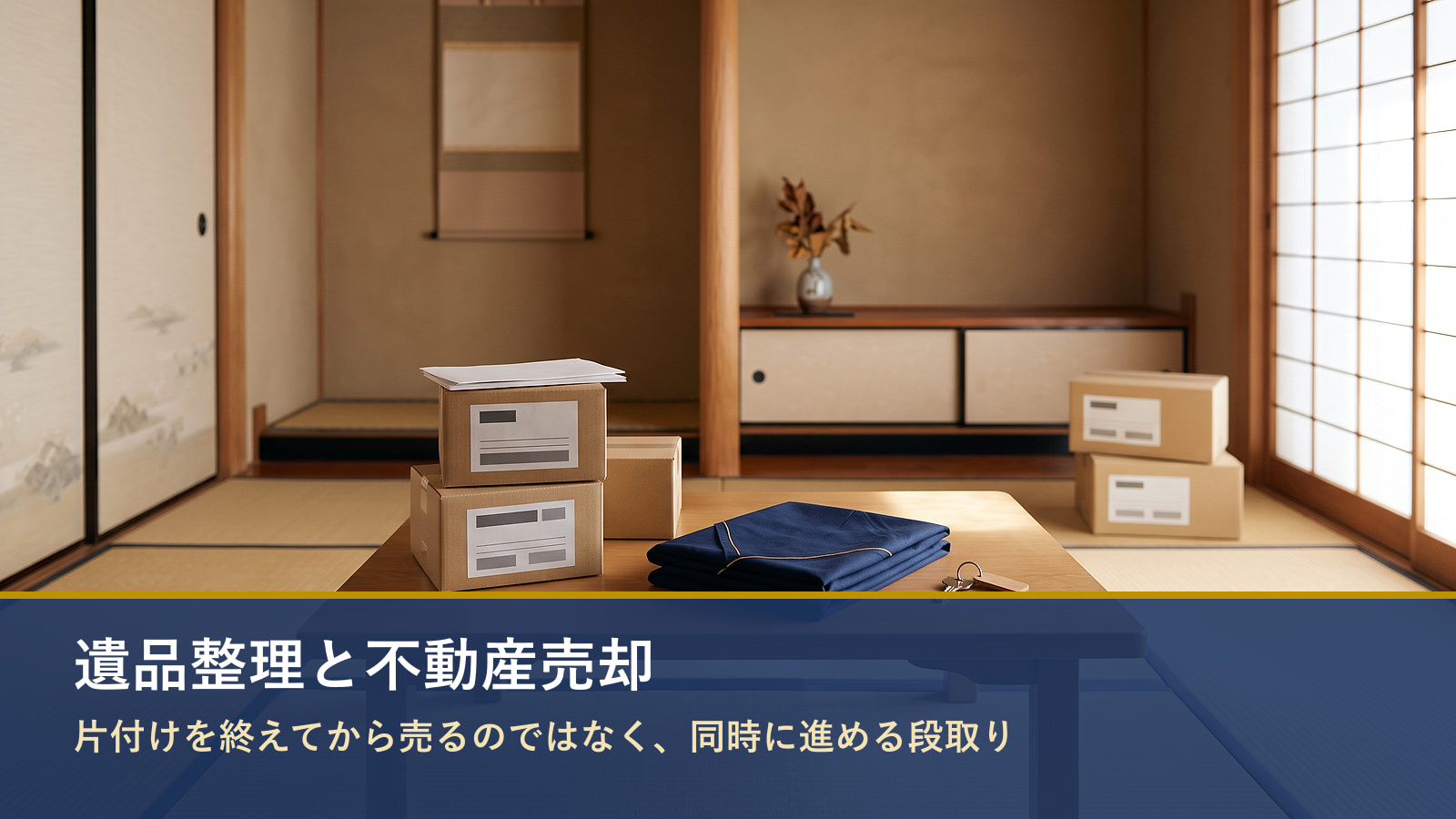 遺品整理と不動産売却｜同時に進める段取りの画像
