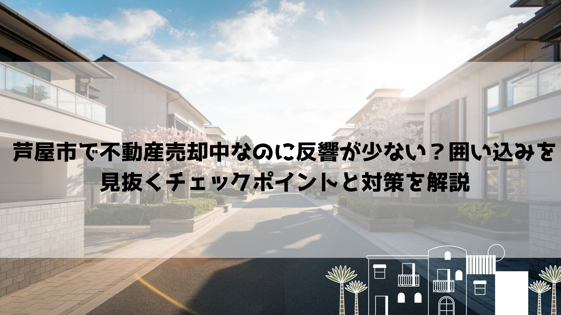 【2026年最新】芦屋市で不動産売却中なのに反響が少ない?囲い込みを見抜くチェックポイントと対策を解説の画像