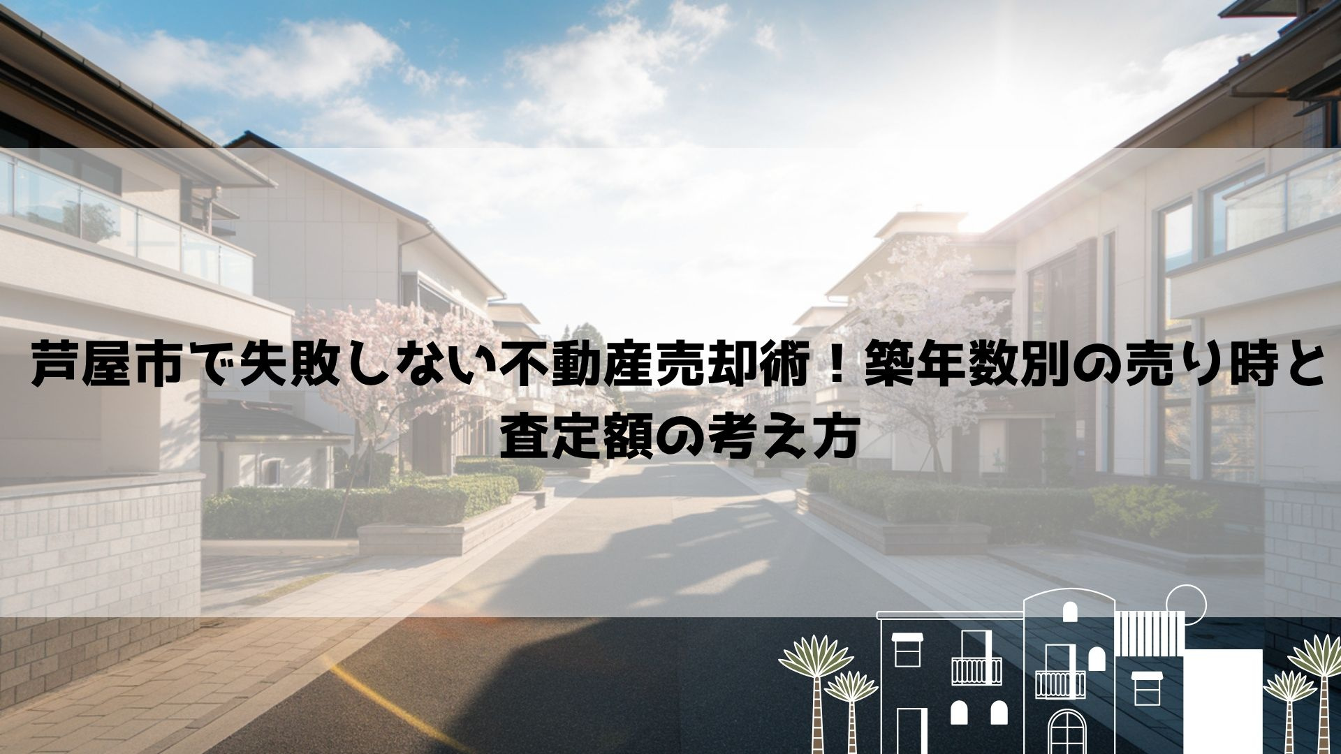 【2026年最新】芦屋市で失敗しない不動産売却術！築年数別の売り時と査定額の考え方の画像