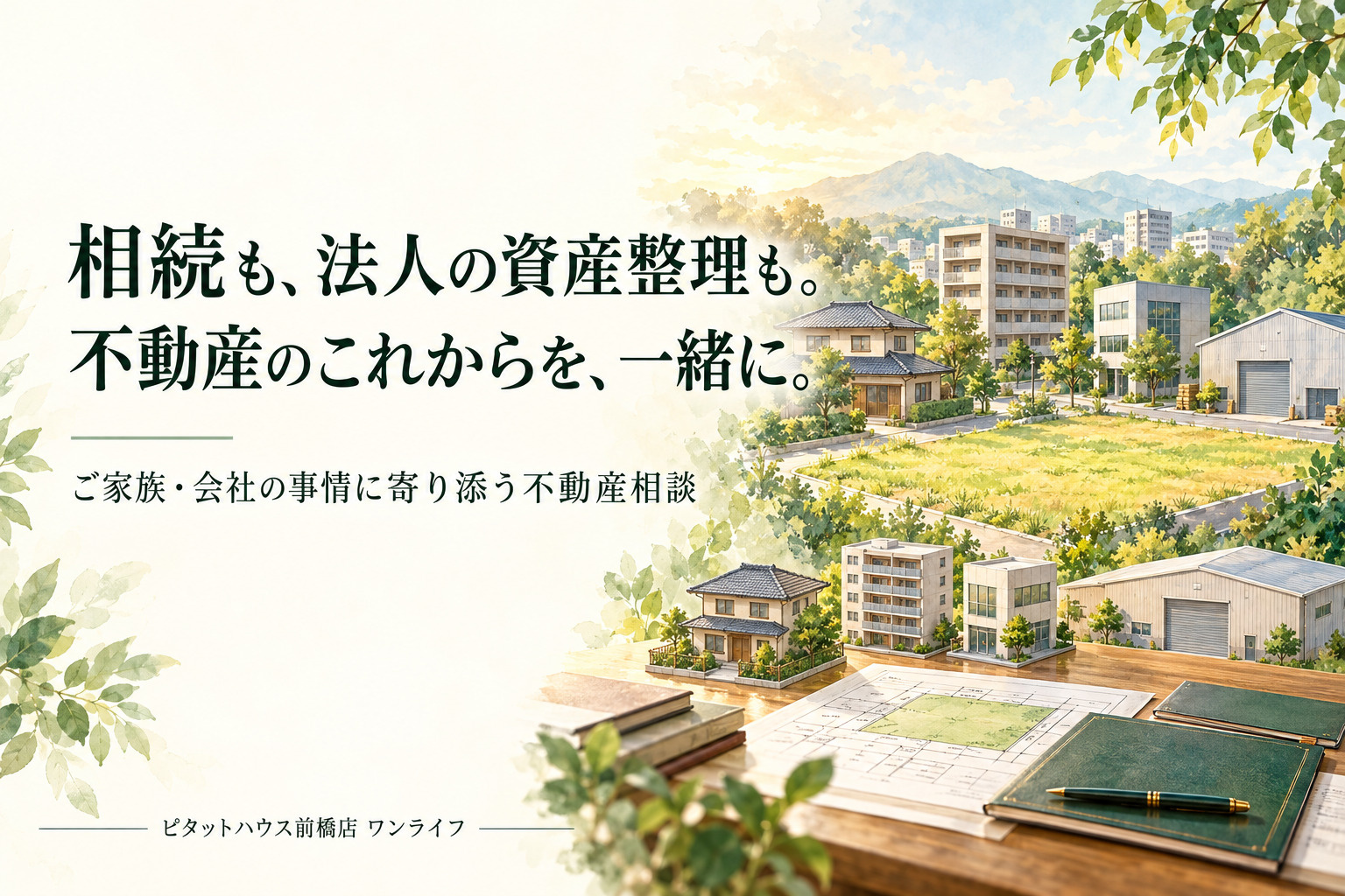 前橋市・高崎市の不動産相談｜相続した実家・土地から、法人の資産整理までの画像