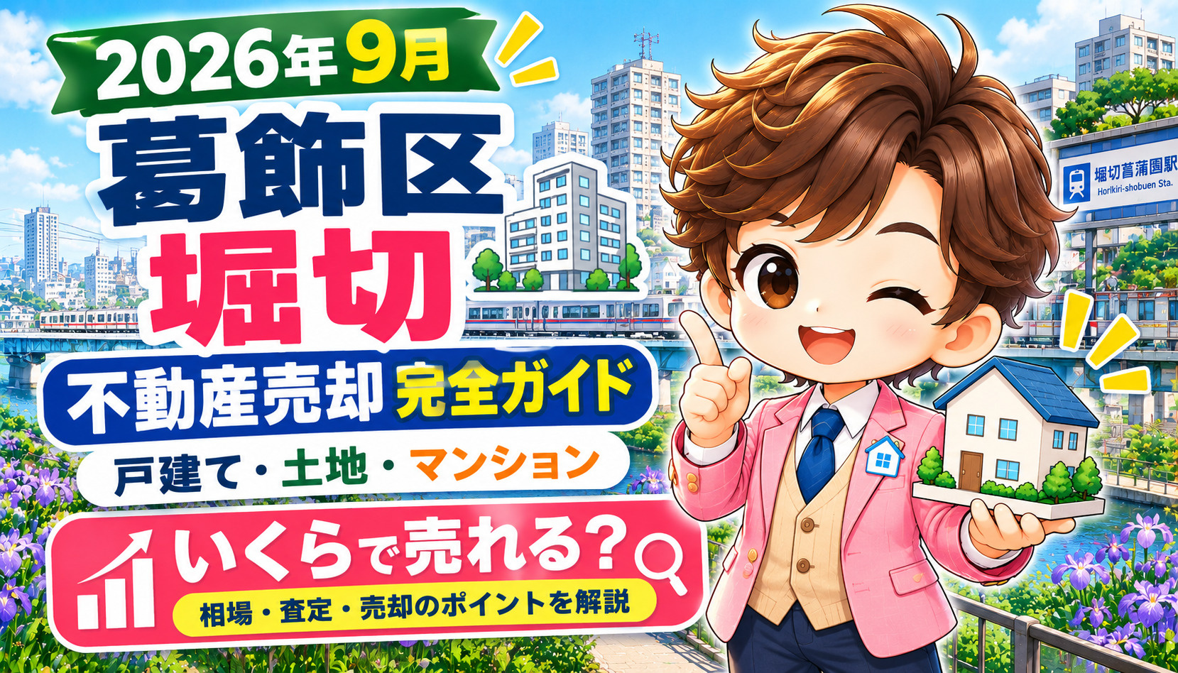 葛飾区堀切で不動産を売却するなら？相場・査定・売却時の注意点を地域密着の不動産会社が解説の画像