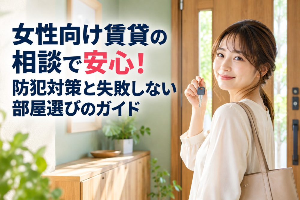 女性向け賃貸の相談で安心！防犯対策と失敗しない部屋選びのガイドの画像