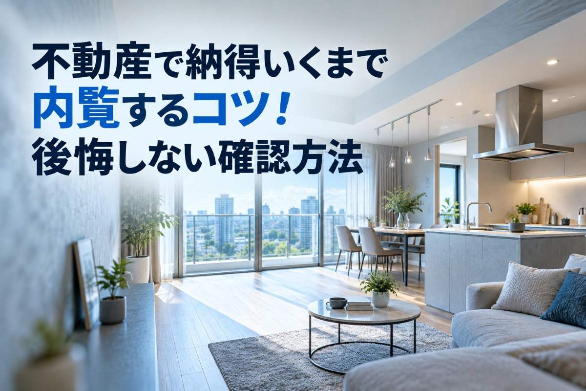 不動産で納得いくまで内覧するコツ！後悔しない確認方法の画像