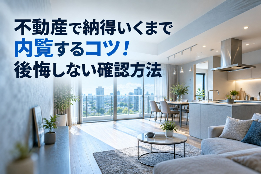 不動産で納得いくまで内覧するコツ！後悔しない確認方法の画像