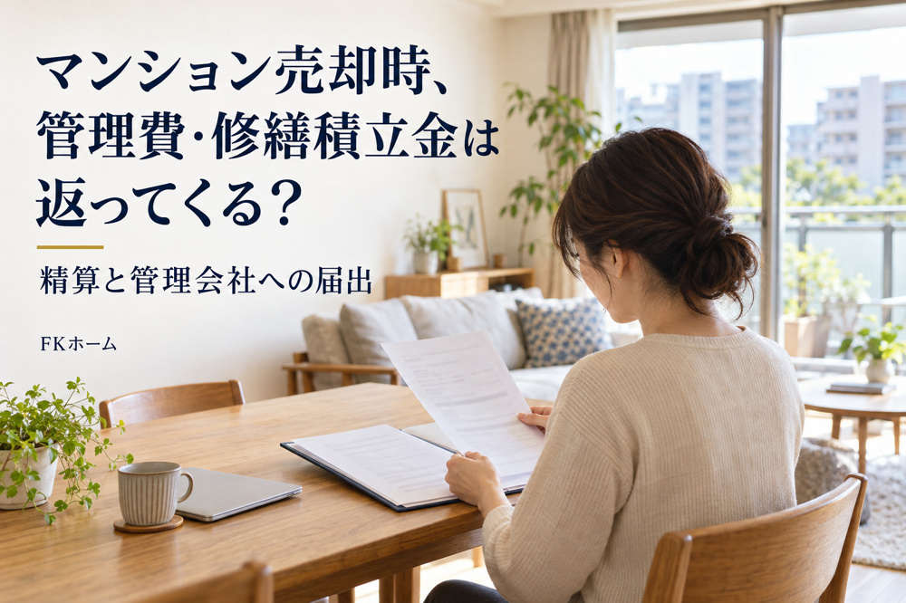 マンション売却時、管理費・修繕積立金は返ってくる？精算と管理会社への届出の画像