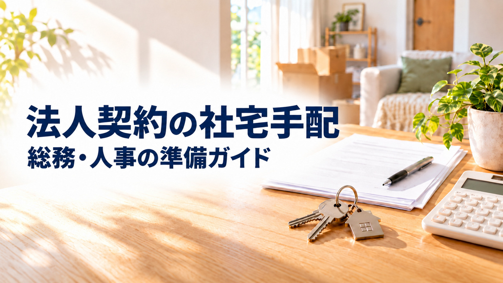 法人契約で賃貸社宅を手配するコツは?転勤時の手続きの流れと必要な社内準備を解説の画像
