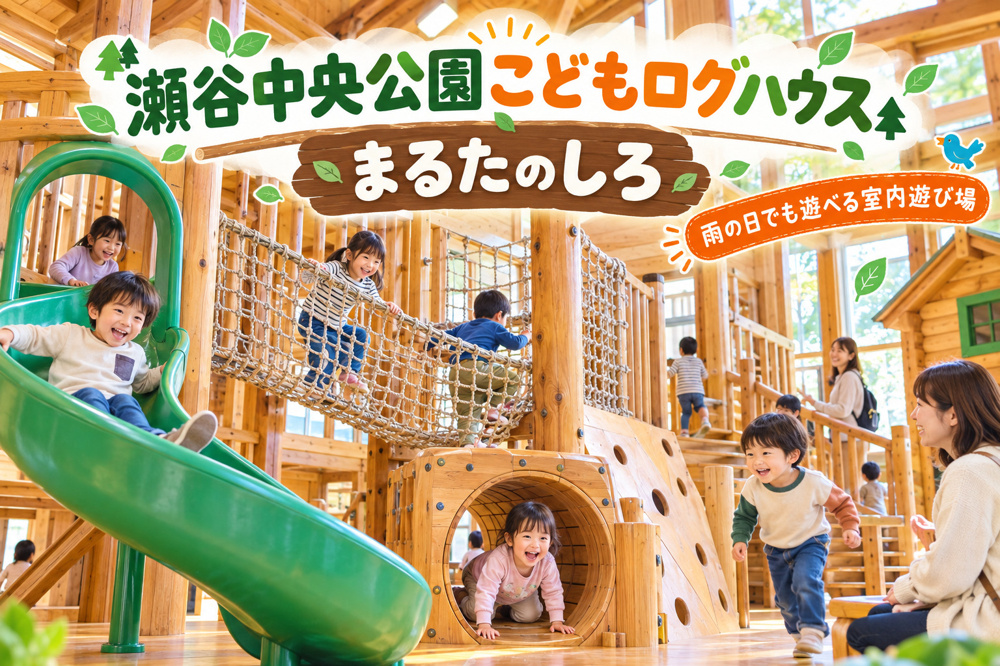 瀬谷中央公園こどもログハウス「まるたのしろ」｜雨の日でも遊べる瀬谷区の室内遊び場の画像