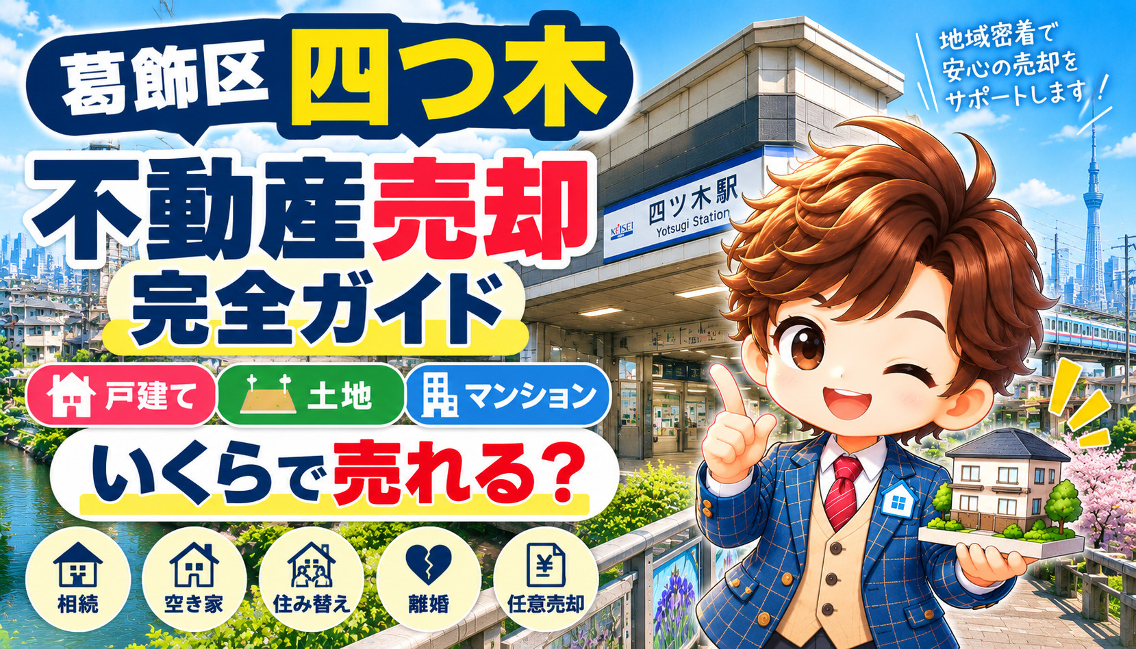 葛飾区四つ木で不動産を売却するなら？相場・査定・売却時の注意点を地域密着の不動産会社が解説の画像
