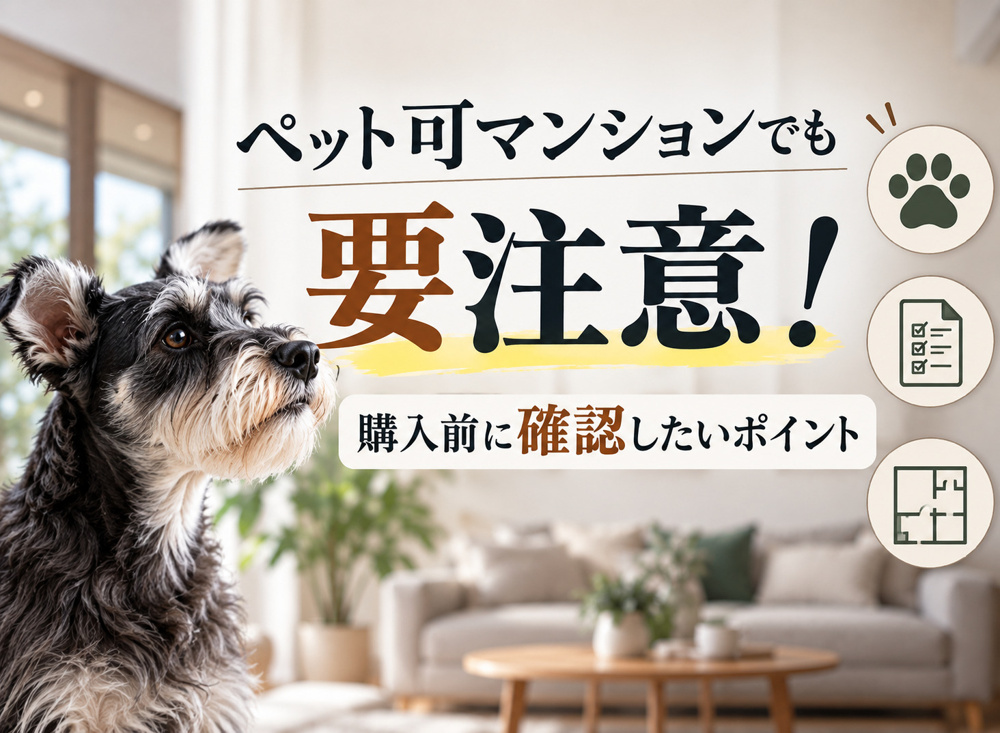 ペット可マンションでも要注意！購入前に確認したいポイントの画像