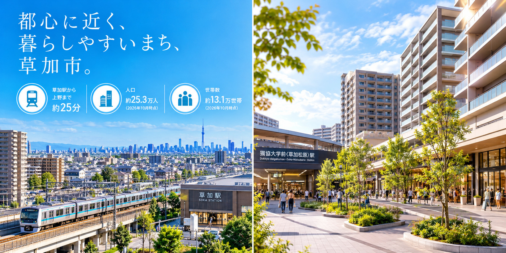 【投資家向け】草加市エリアの収益物件が狙い目な理由とは?人口動態と賃貸需要から徹底解説の画像
