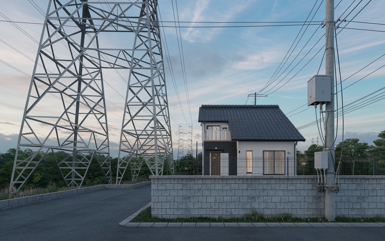 高圧線近くの家は大丈夫？鉄塔近く物件と高圧線下土地デメリットも解説の画像
