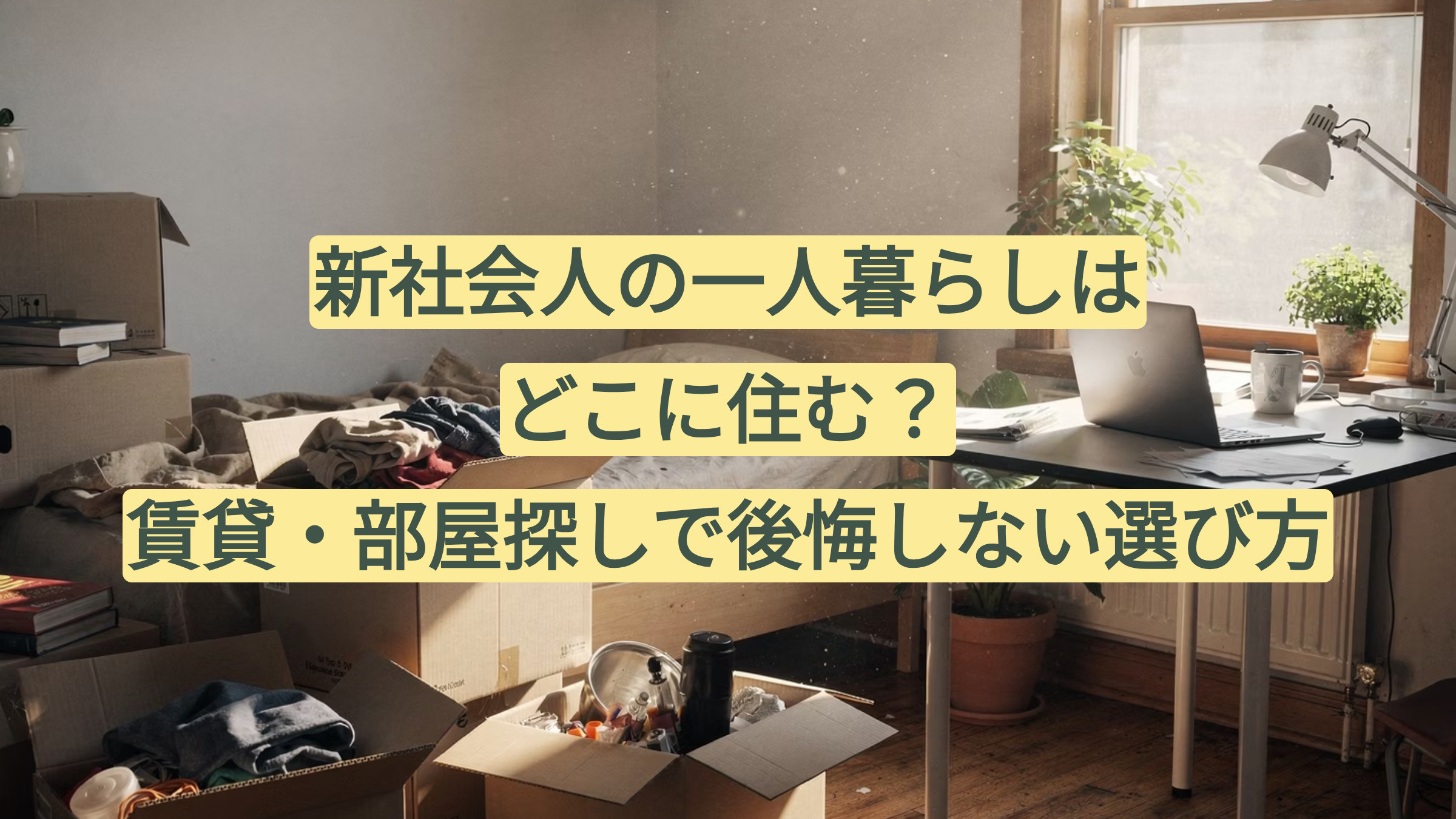 新社会人の一人暮らしはどこに住む?賃貸・部屋探しで後悔しない選び方の画像