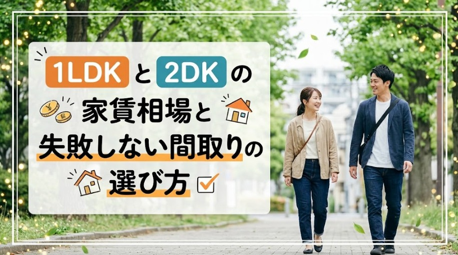 同棲スタート!練馬区で探す「1LDK」と「2DK」の家賃相場と失敗しない間取りの選び方の画像