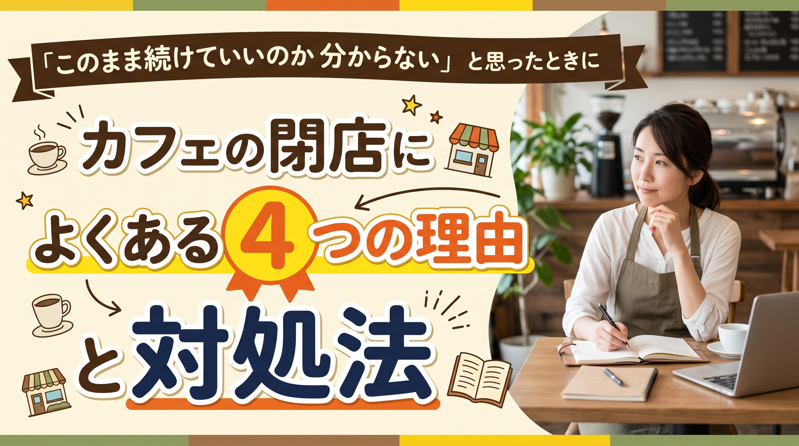 カフェ閉店の「4つの理由」と今日からできる対処法の画像