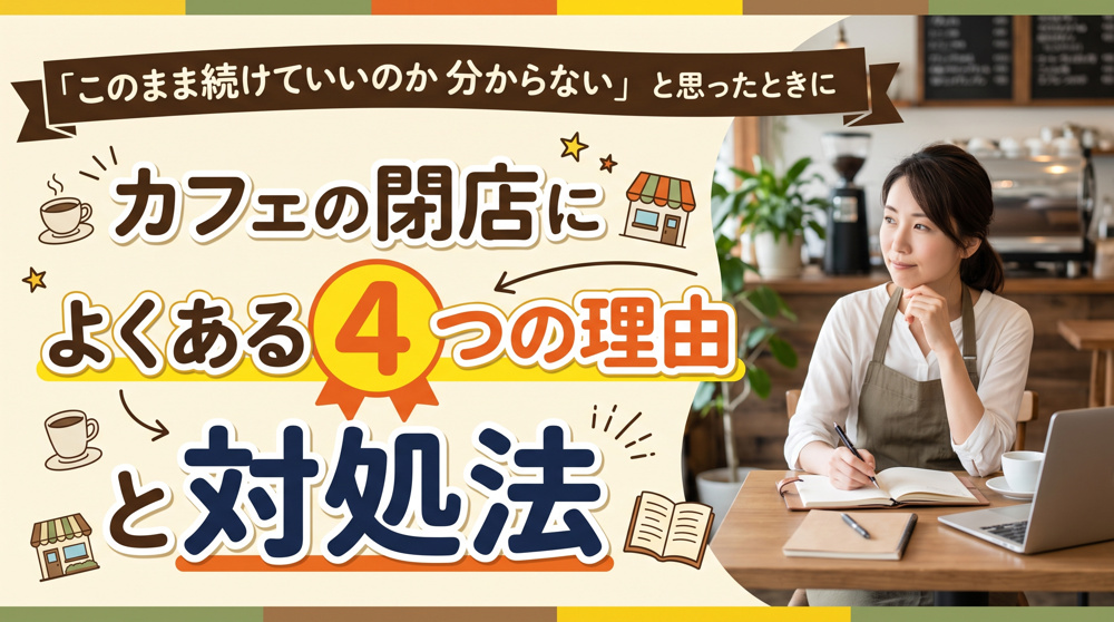 カフェ閉店の「4つの理由」と今日からできる対処法の画像