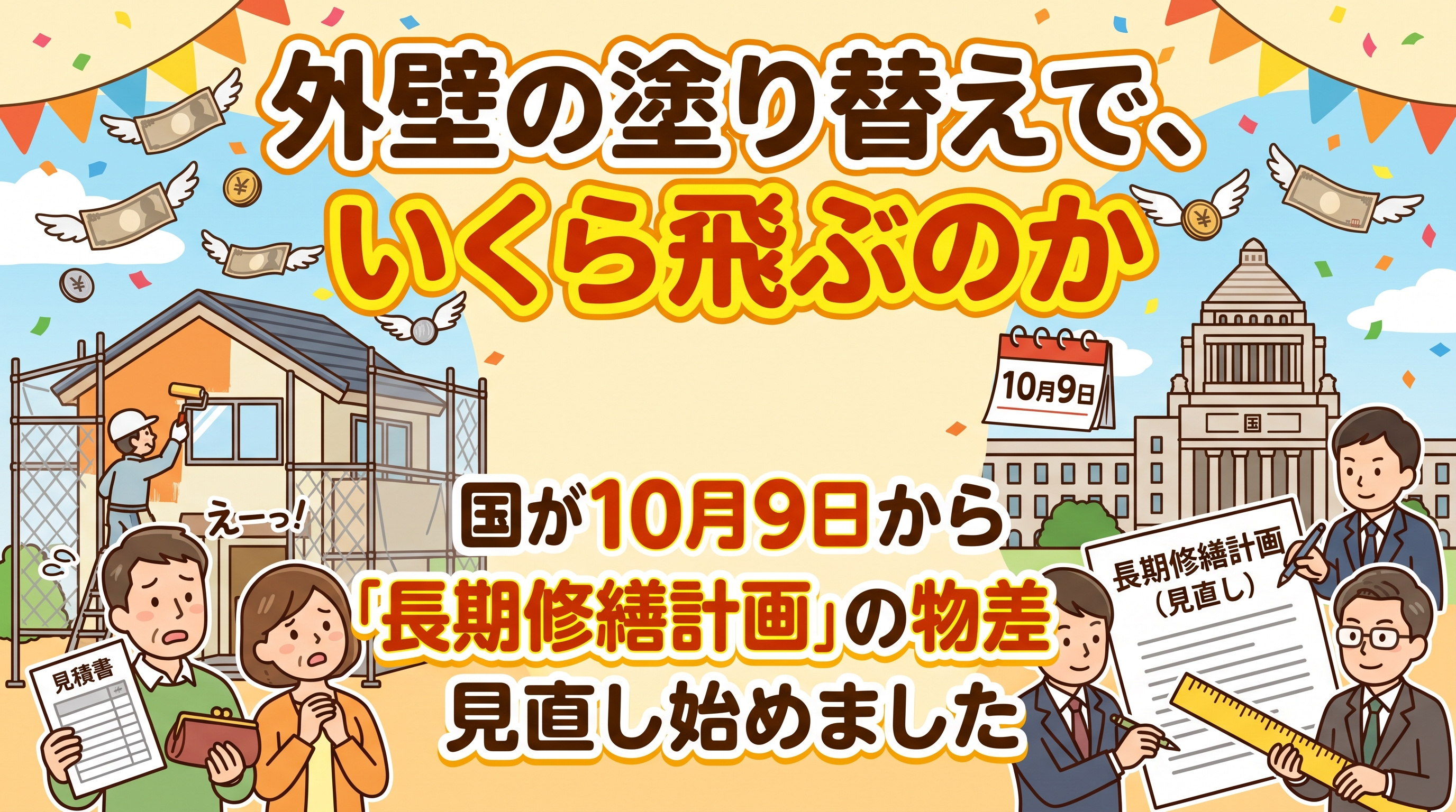 賃貸の修繕費は月いくら?国が長期修繕計画を見直しの画像