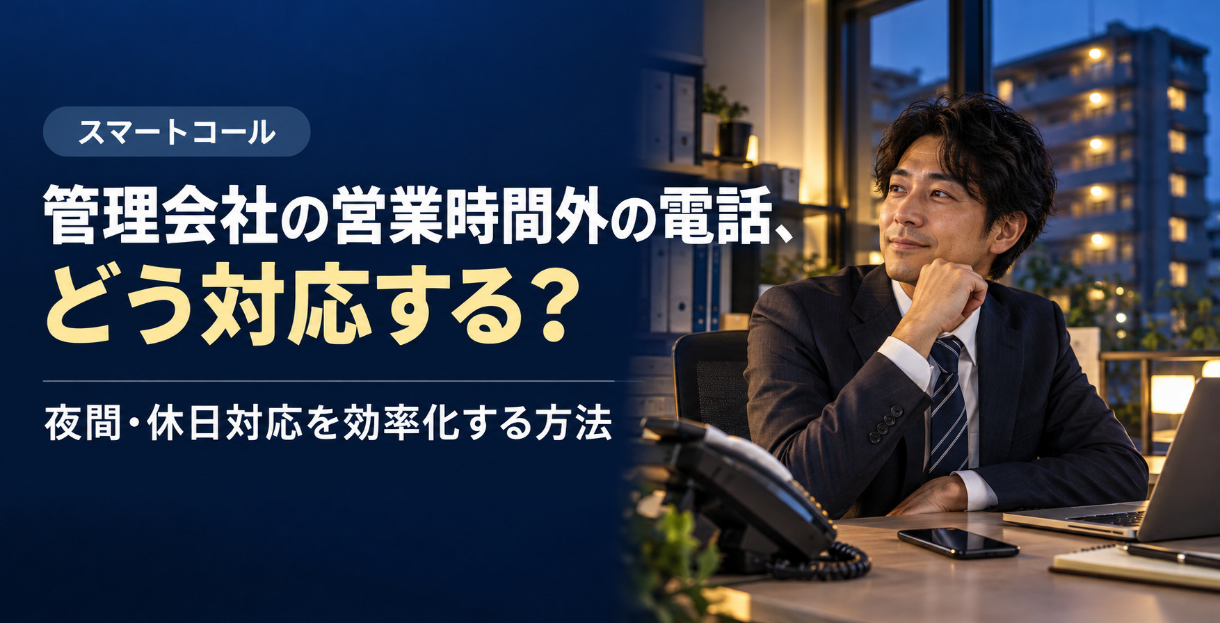 管理会社の営業時間外の電話、どう対応する?夜間・休日対応を効率化する方法の画像